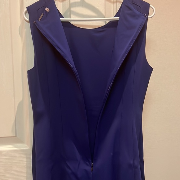 Elie Tahari Blue Sleeveless Dress - Picture 5 of 9